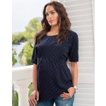 Kojící těhotenská tunika Seraphine Salema Navy Blue – Zboží Dáma