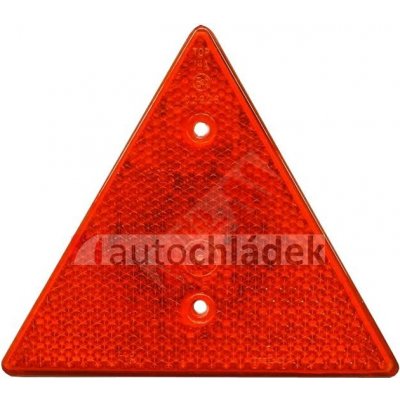 Odrazka trojúhelníková červená FRISTOM, plast s otvory pro šrouby M5 | Zboží Auto