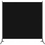 Meedo 1dílný paraván černý 175 x 180 cm – Zboží Mobilmania