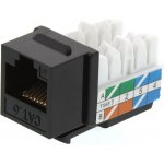 XtendLan Keystone jack RJ45, narážecí, CAT 6, UTP, černý KESWW6NNIZX – Zbozi.Blesk.cz