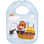 BocioLand plastový bryndáček Medvídek rybář modrý – Zboží Dáma