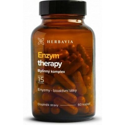 Herbavia Enzym therapy přírodní bylinný komplex 60 kapslí – Hledejceny.cz