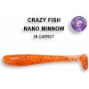 Návnada a nástraha Crazy Fish Nano Minnow 4 cm 18 Carrot (8 ks )