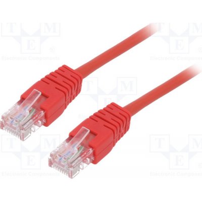 Gembird PP12-1M/R patch RJ45, cat. 5e, UTP, 1m, červený – Zboží Mobilmania