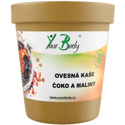 YOURBODY Ovesná kaše čoko a maliny 65 g – Zboží Dáma