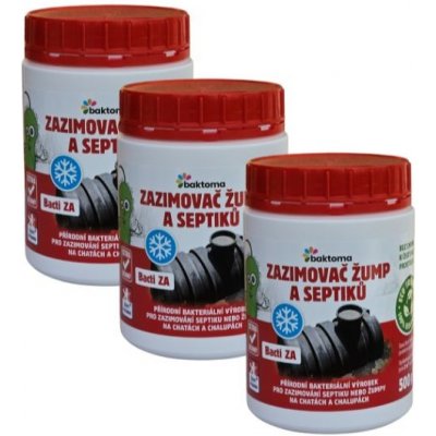 Baktoma Bacti ZA Zazimovač žump a septiků 3 x 0,5 kg – Sleviste.cz