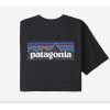 Pánské Tričko Pánské tričko Patagonia P-6 Logo Responsibili černé