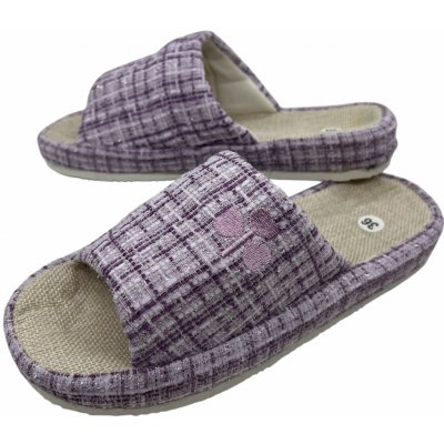 Dámské fialové domácí pantofle 02 fialová – Zboží Dáma