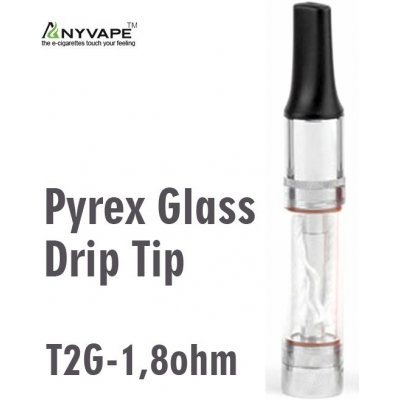 Anyvape T2G Pyrex Glassomizer 1,8ohm clear 2,4ml – Zbozi.Blesk.cz
