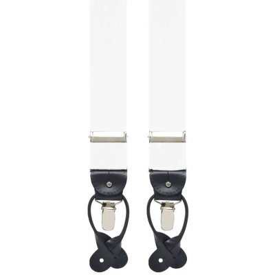 House of Amanda Christensen Plain Suspenders White – Zboží Mobilmania