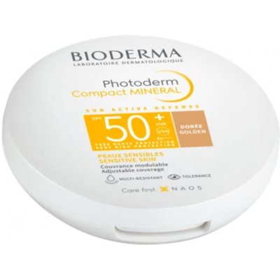 Bioderma Kompaktní pudr SPF 50+ Photoderm Golden Compact Mineral 10 g – Zboží Dáma