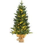 Umělý vánoční stromek CM25030 s 50 LED světly, 90 cm - A COSTWAY – Hledejceny.cz
