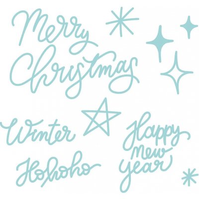 Papero amo ♥ vyřezávací šablony kouzelné vánoce Merry Christmas #2 – Sleviste.cz