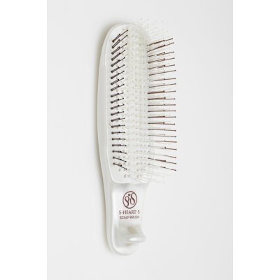 S.Heart.S Scalp Brush Plus COM Soft Pearl White, kartáč pro citlivou pokožku hlavy a jemné vlasy – Zboží Mobilmania