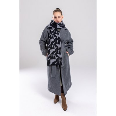 Hnědá pletená dámská šála – Zboží Dáma