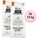 Brit Care Hypoallergenic Dog Show Champion Salmon & Herring 2 x 12 kg – Hledejceny.cz