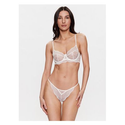 Hunkemöller Kalhotky string Isabelle 192470 Bílá – Zboží Mobilmania