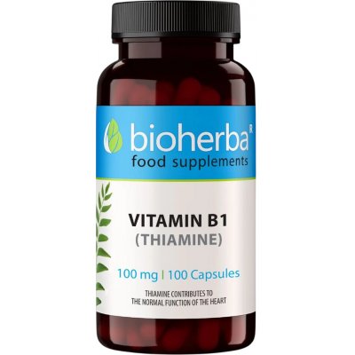 Vitamín B1 (Thiamín) 14 mg - 100 kapsúl - Bioherba – Hledejceny.cz