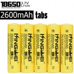 UltraFire 2600mAh 3.7V 18650 NCR Li-ion páskový tabs 5ks – Zboží Dáma