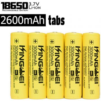 UltraFire 2600mAh 3.7V 18650 NCR Li-ion páskový tabs 5ks