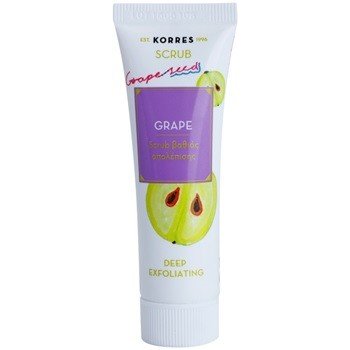 Korres Beauty shots Scrub Grape hloubkově čistící peeling s hrozny 18 ml