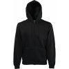 Pánská mikina Fruit of the Loom Mikina Premium Hooded Sweat s kapucí COT-16203400202 M Černá