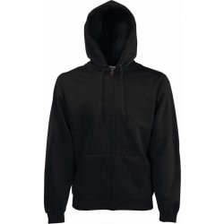 Fruit of the Loom Mikina Premium Hooded Sweat s kapucí COT-16203400202 M Černá