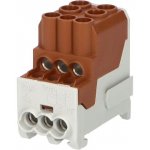 Eleman Blok pro rozdělení fází UVB 100 L B, 1pól., 101A, AL/CU, 1000V, hnědý – Hledejceny.cz