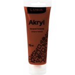 Luma Barvy akrylové 75ml hnědá tmavě – Zboží Dáma