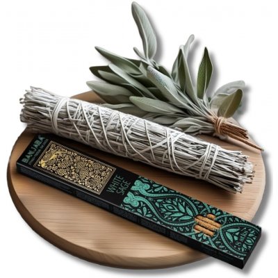 Banjara Dlouhé vonné tyčinky Bílá šalvěj 8 ks – Zboží Dáma