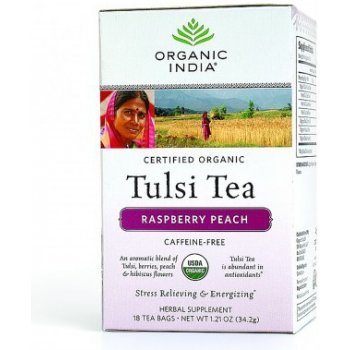 Organic India Tulsi OVOCNÝ S IBIŠKEM A ČERNÝM BEZEM 18 sáčků