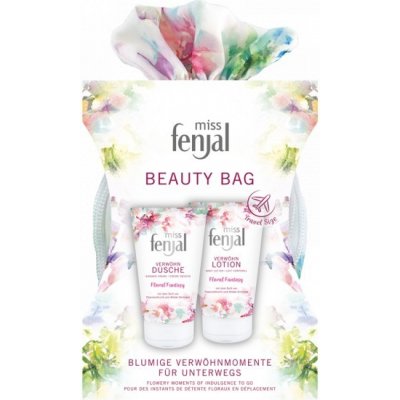 Fenjal Miss Beauty Bag Floral Fantasy tělové mléko 75 ml + sprchový gel 75 ml dárková sada