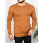 Trendy pánský pulovr camel – Zboží Mobilmania
