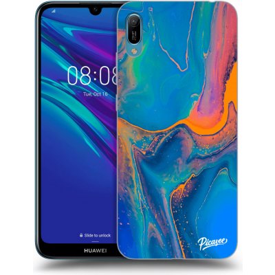 Pouzdro Picasee silikonové Huawei Y6 2019 - Rainbow čiré