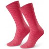 Dámské vlněné ponožky 093 tmavě růžová