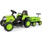 Milly Mally Rolly 12V Dětský elektrický traktor na akumulator s vlečkou zelená – Hledejceny.cz