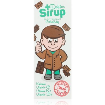 Doktor Sirup kalciový sirup pro podporu zdraví kostí a zubů příchuť Chocolate 100 ml – Hledejceny.cz