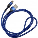 Microcig Rychlonabíjecí kabel - USB-C - 5A - 1m - Blue opletený – Zboží Dáma