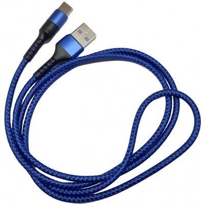 Microcig Rychlonabíjecí kabel - USB-C - 5A - 1m - Blue opletený – Zboží Dáma