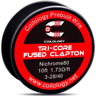 Coilology Odporový drát Tri-core Fused Clapton Ni80 3m – Zboží Mobilmania