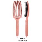 Olivia Garden Finger Brush kartáč na vlasy masážní 6-řadový střední Peach – Zboží Dáma