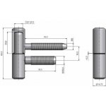 TKZ Polná Závěs dveřní 60/10 M10x1/37 Nikl* – Sleviste.cz