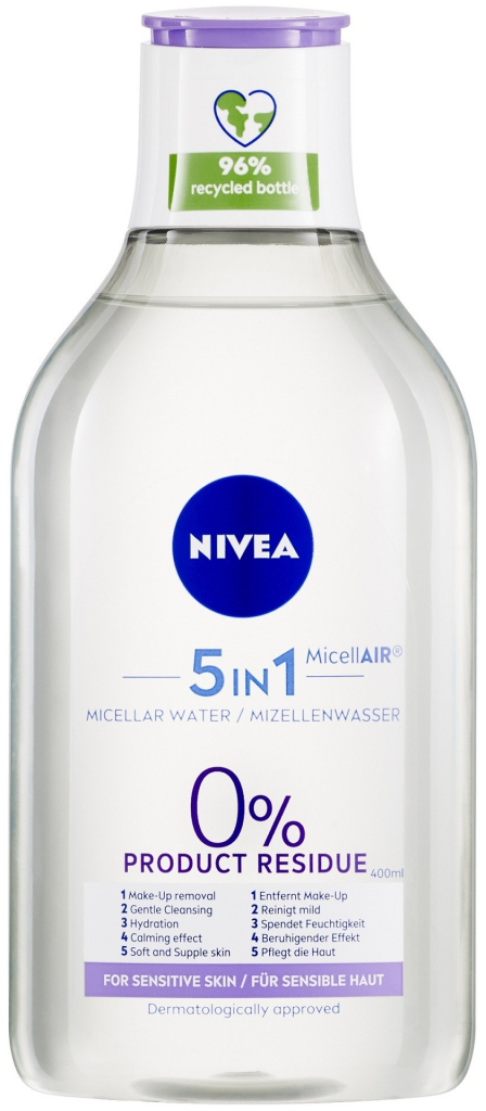 Nivea zklidňující micelární voda 3 v 1 (Gentle Caring Micellar Water) 400  ml od 148 Kč - Heureka.cz