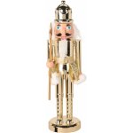 Koopman Figurka louskáčka na podstavci, zlatá, 8 x 6 x 28 cm – Hledejceny.cz