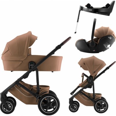 BRITAX Set Smile 5Z + korba + autosedačka Baby-Safe PRO + Vario Base 5Z Lux 2025 Varianta: Warm Caramel – Zboží Dáma