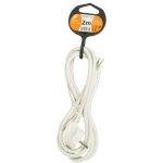 Solight Flexo šňůra, 2m, 3 x 1mm2 - bílá – Zboží Živě