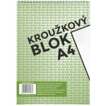 Bobo blok A4 čtverečkovaný kroužkový 50 listů – Zboží Dáma