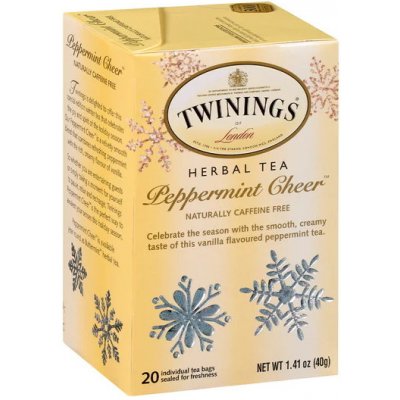 Twinings Mátový čaj s vanilkou PEPPERMINT CHEER 20 sáčků 40 g – Zbozi.Blesk.cz