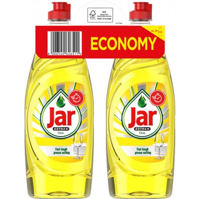 Jar Tekutý prostředek na mytí nádobí citron 2 x 650 ml – Zbozi.Blesk.cz