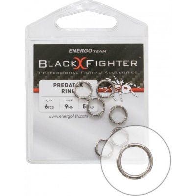 ENERGOFISH Pevnostní kroužky BLACK FIGHTER 10 mm 60 kg